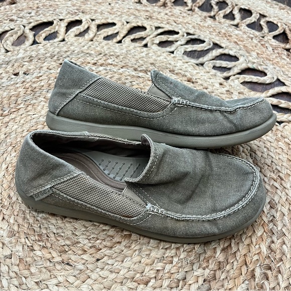 Crocs Slip On Loafers Mens Size 8 Brown - Picture 1 of 4